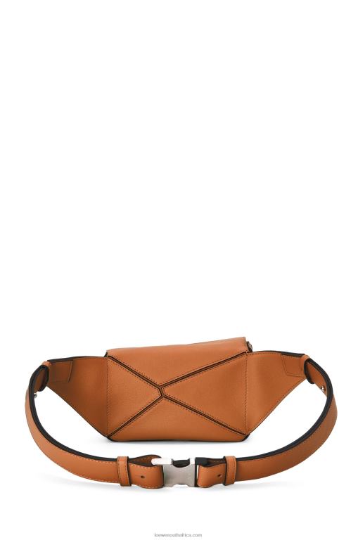 Loewe Men Mini Puzzle bumbag in classic calfskin 206XF278 Tan