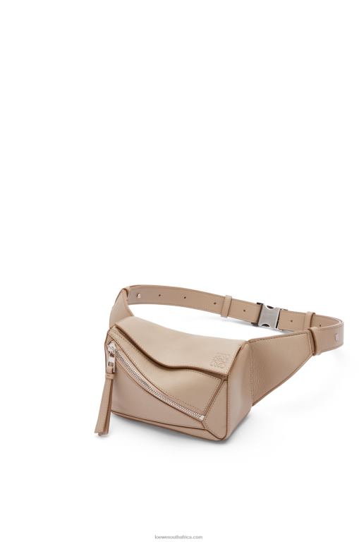Loewe Men Mini Puzzle bumbag in classic calfskin 206XF548 Sand