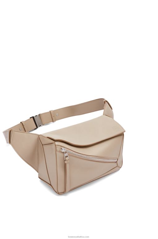 Loewe Men Small Puzzle bumbag in classic calfskin 206XF562 Sand