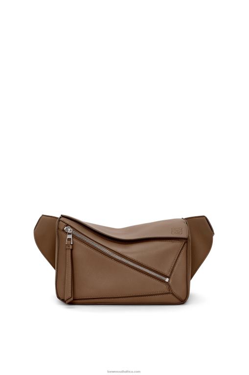 Loewe Men Small Puzzle bumbag in classic calfskin 206XF564 Winter Brown