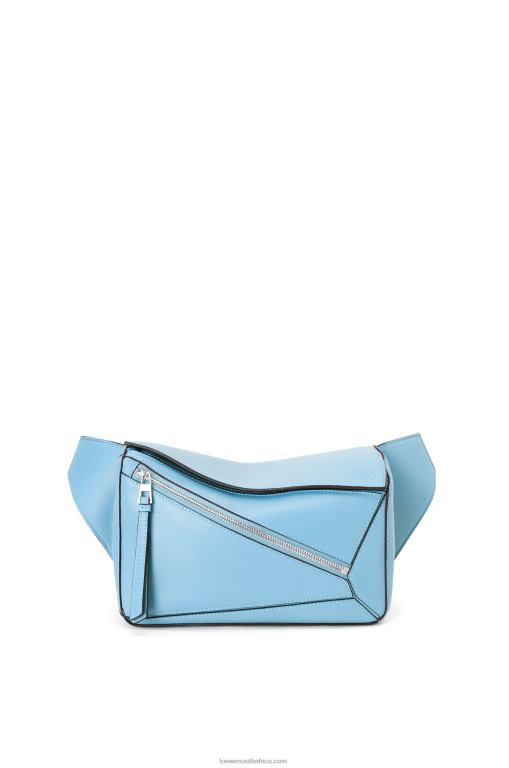 Loewe Men Small Puzzle bumbag in classic calfskin 206XF567 Olympic Blue