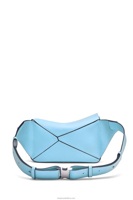 Loewe Men Small Puzzle bumbag in classic calfskin 206XF567 Olympic Blue