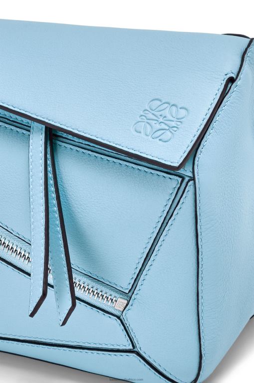 Loewe Men Small Puzzle bumbag in classic calfskin 206XF567 Olympic Blue