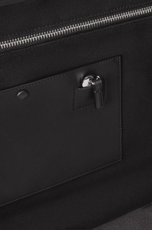 Loewe Men Amazona 44 bag in Anagram jacquard and calfskin 206XF148 Anthracite/Black
