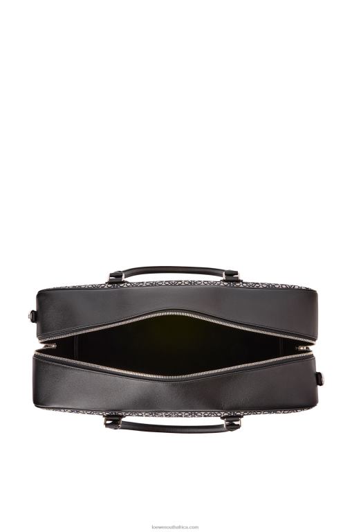 Loewe Men Amazona 44 bag in Anagram jacquard and calfskin 206XF149 Navy/Black