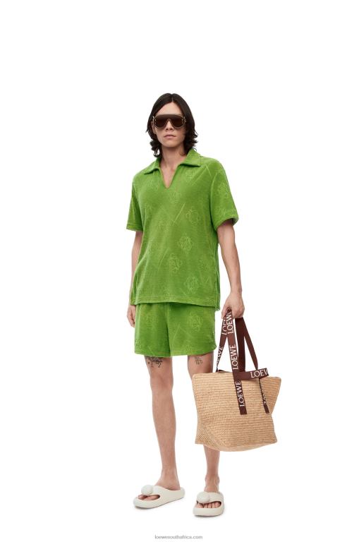 Loewe Men Fold Shopper in raffia 206XF38 Natural/Tan