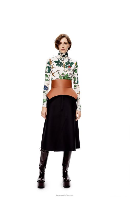 Loewe Women Obi belt in nappa 206XF1153 Tan