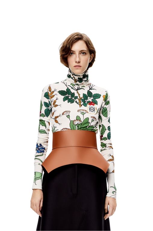 Loewe Women Obi belt in nappa 206XF1153 Tan