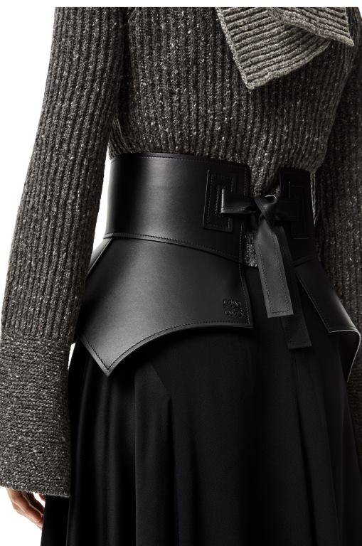 Loewe Women Obi belt in nappa 206XF1154 Black