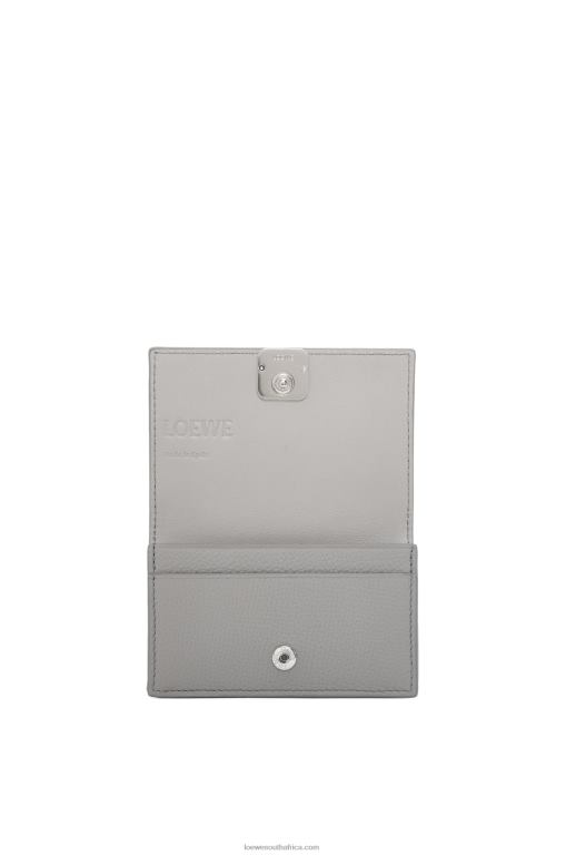 Loewe Women Anagram business cardholder 206XF1320 Pearl Grey