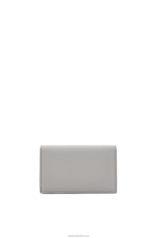 Loewe Women Anagram business cardholder 206XF1320 Pearl Grey