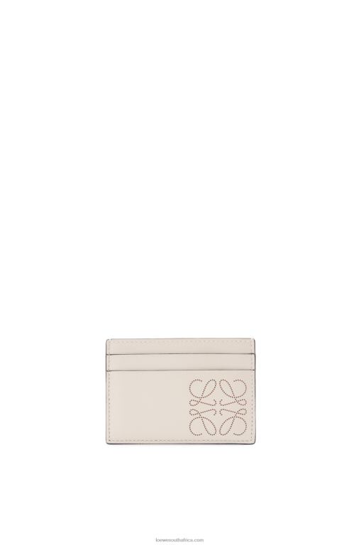 Loewe Women Brand plain cardholder 206XF1387 Light Oat/Tan