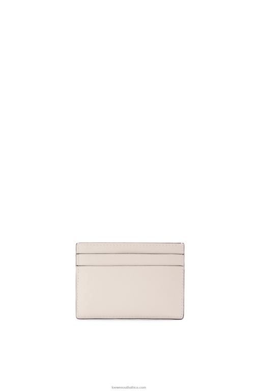 Loewe Women Brand plain cardholder 206XF1387 Light Oat/Tan