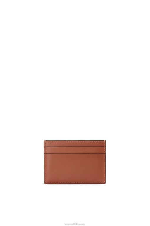 Loewe Women Brand plain cardholder 206XF1388 Tan/Ochre