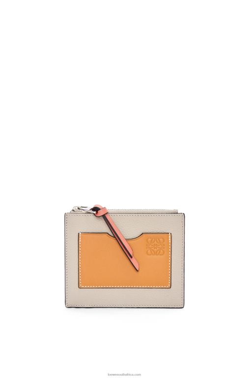 Loewe Women Large coin cardholder in soft grained calfskin 206XF1353 Light Oat/Honey