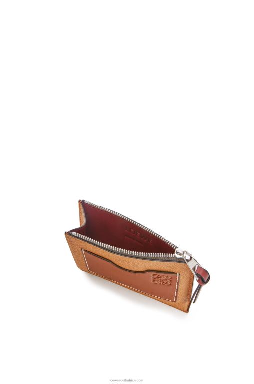 Loewe Women Large coin cardholder in soft grained calfskin 206XF1385 Light Caramel/Pecan