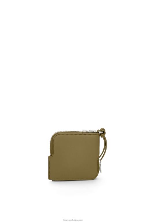 Loewe Women Double coin case in classic calfskin 206XF1334 Olive