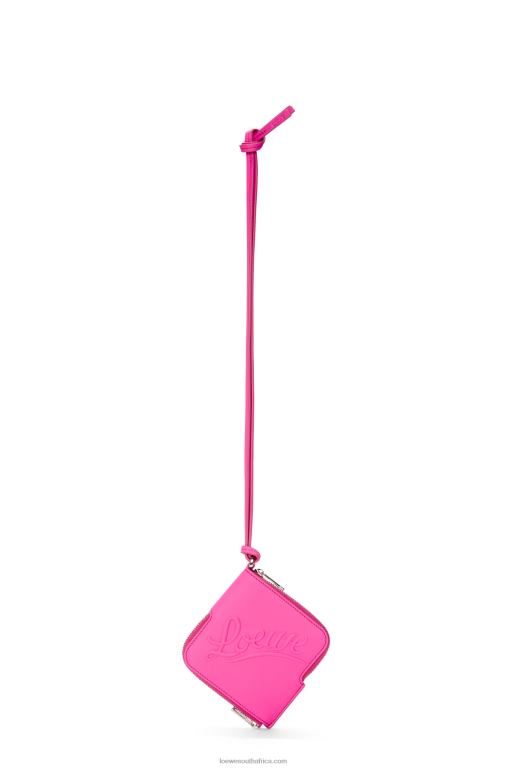 Loewe Women Double coin case in classic calfskin 206XF1335 Fuchsia