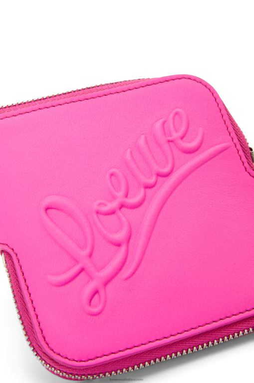 Loewe Women Double coin case in classic calfskin 206XF1335 Fuchsia