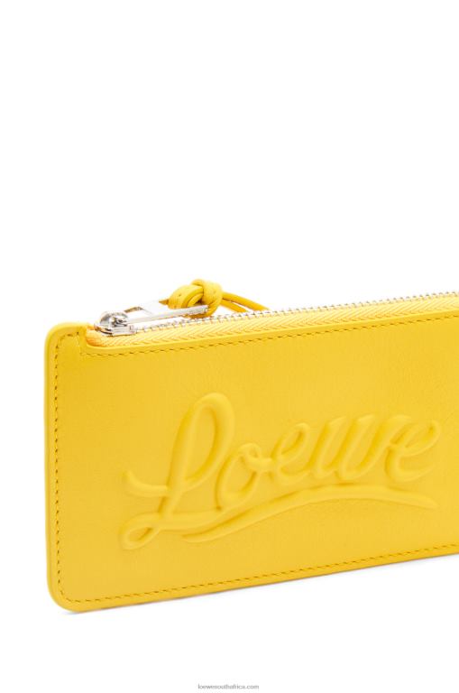 Loewe Women Large coin holder in classic calfskin 206XF1331 Yellow