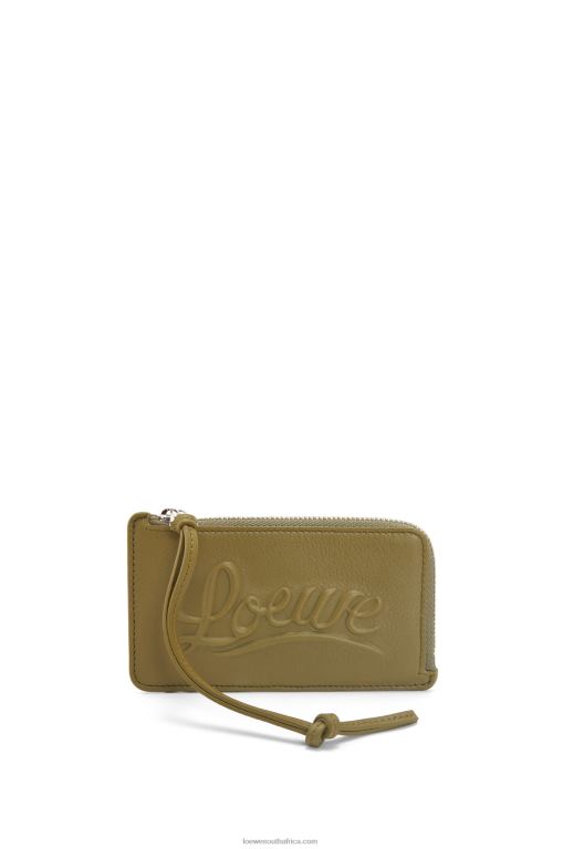 Loewe Women Large coin holder in classic calfskin 206XF1332 Olive
