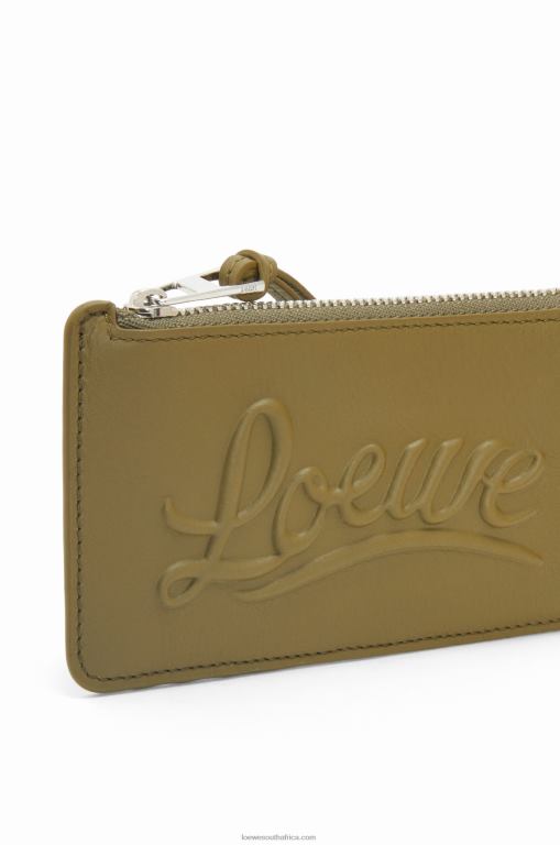 Loewe Women Large coin holder in classic calfskin 206XF1332 Olive