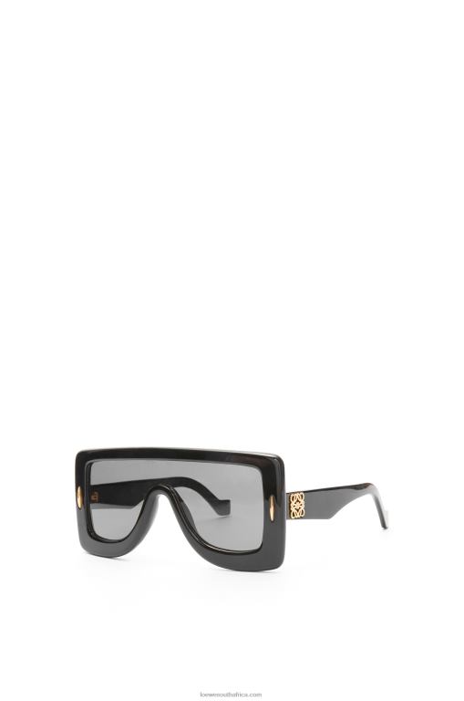 Loewe Women Anagram mask sunglasses in acetate 206XF1474 Black