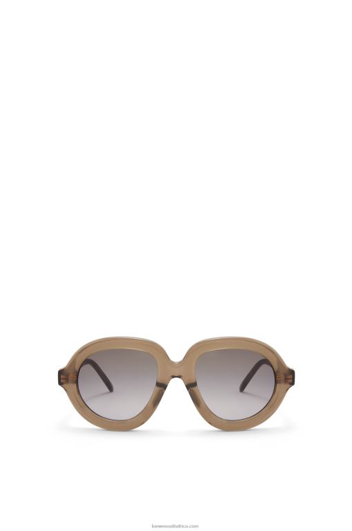 Loewe Women Aviator sunglasses in acetate 206XF1486 Khaki Green