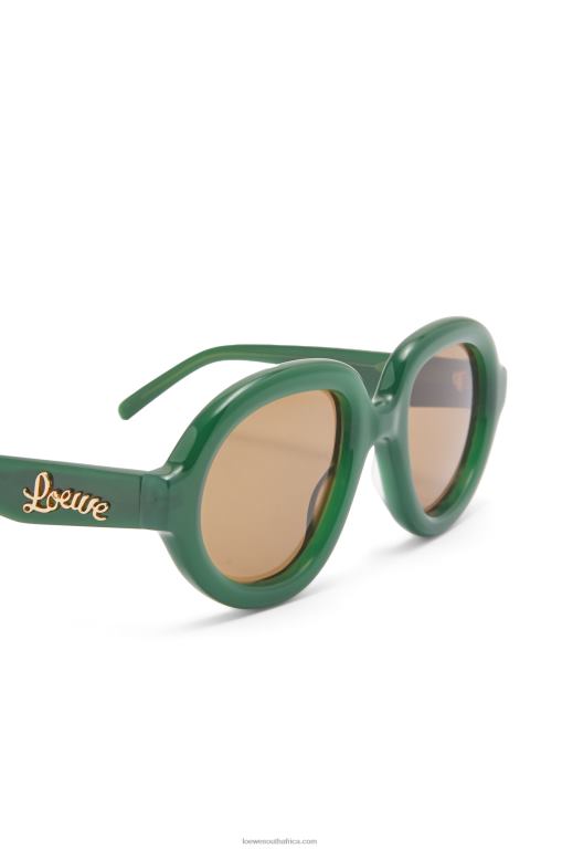 Loewe Women Aviator sunglasses in acetate 206XF1488 Green Ss23