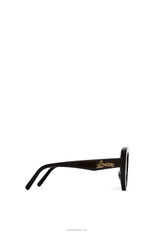 Loewe Women Butterfly sunglasses in acetate 206XF1484 Black