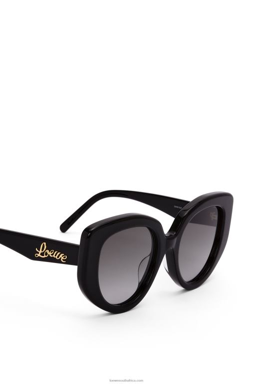 Loewe Women Butterfly sunglasses in acetate 206XF1484 Black