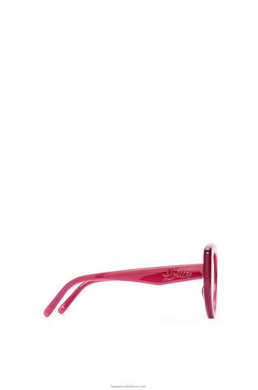 Loewe Women Butterfly sunglasses in acetate 206XF1507 Cherry