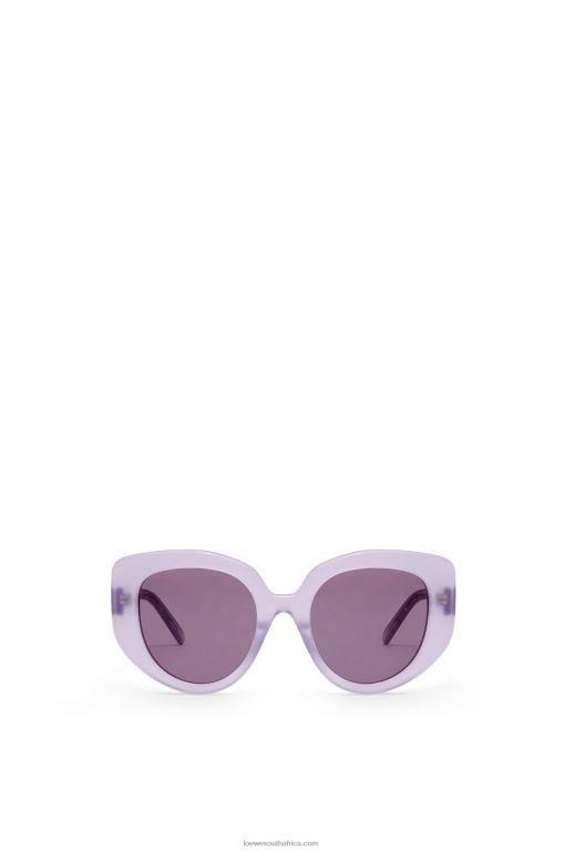 Loewe Women Butterfly sunglasses in acetate 206XF1509 Lilac