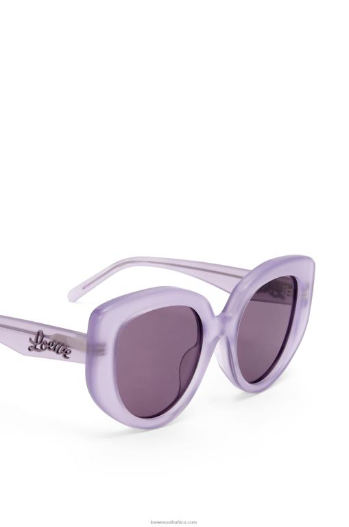 Loewe Women Butterfly sunglasses in acetate 206XF1509 Lilac