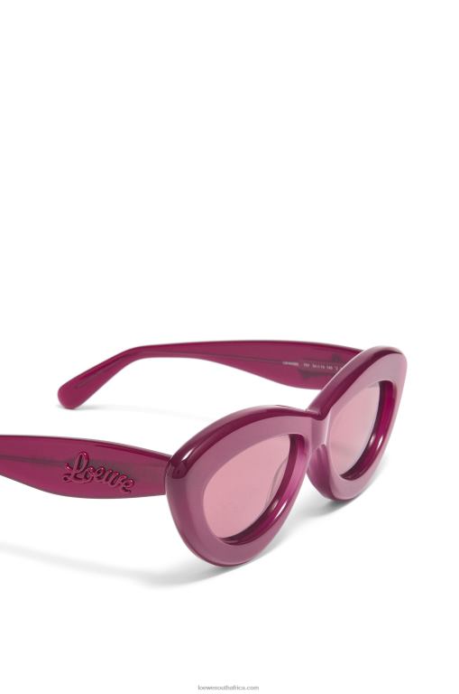 Loewe Women Cateye sunglasses in acetate 206XF1506 Cherry