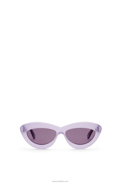 Loewe Women Cateye sunglasses in acetate 206XF1508 Lilac