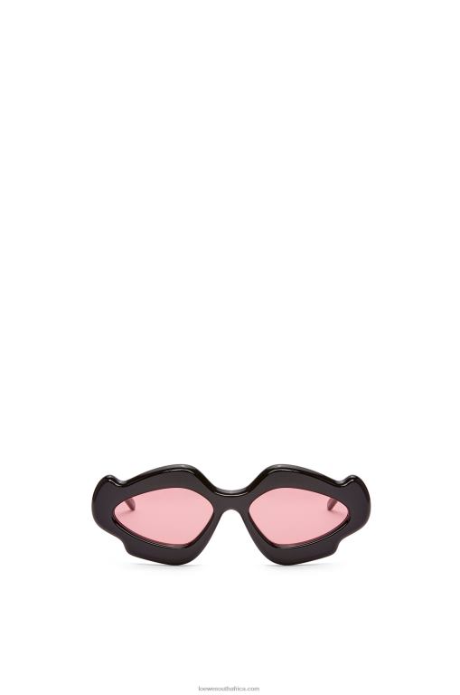 Loewe Women Flame sunglasses in acetate 206XF1465 Shiny Black