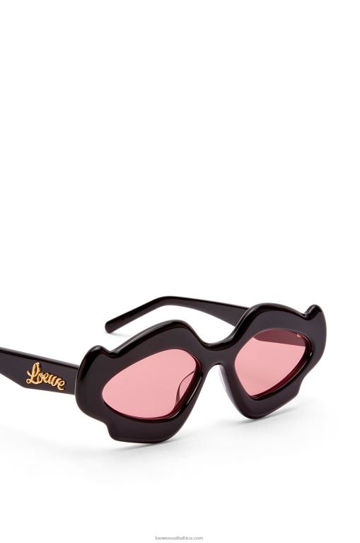 Loewe Women Flame sunglasses in acetate 206XF1465 Shiny Black