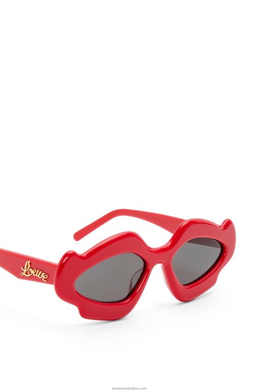 Loewe Women Flame sunglasses in acetate 206XF1467 Shiny Red