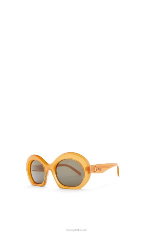 Loewe Women Halfmoon sunglasses in acetate 206XF1503 Honey