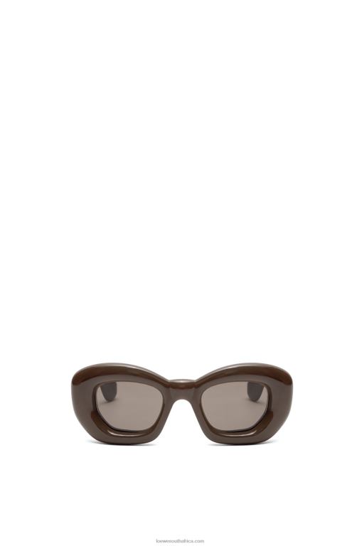 Loewe Women Inflated butterfly sunglasses in nylon 206XF1452 Dark Brown Fw23