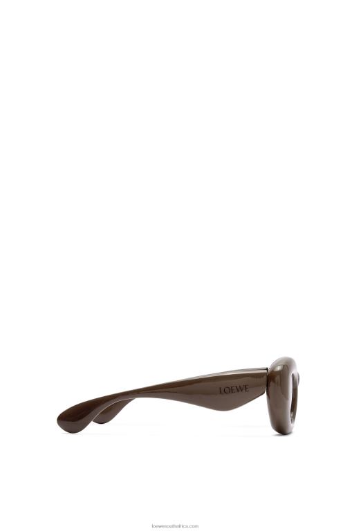 Loewe Women Inflated butterfly sunglasses in nylon 206XF1452 Dark Brown Fw23