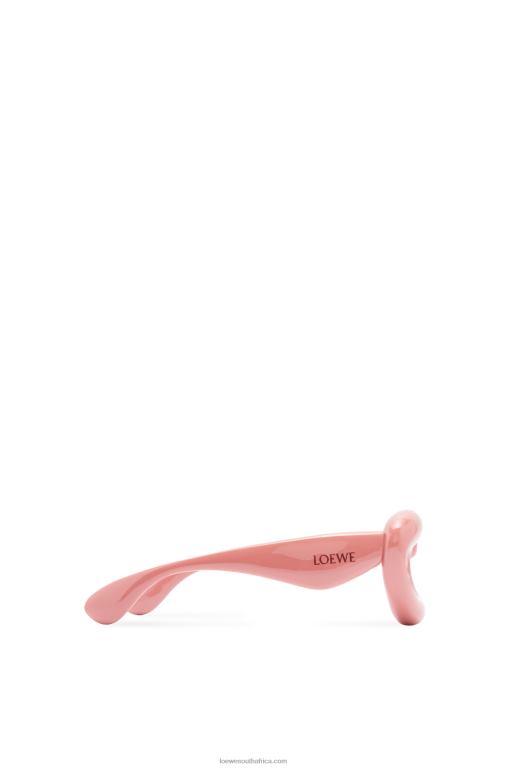 Loewe Women Inflated cateye sunglasses in nylon 206XF1421 Dusty Pink