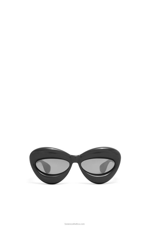 Loewe Women Inflated cateye sunglasses in nylon 206XF1423 Black