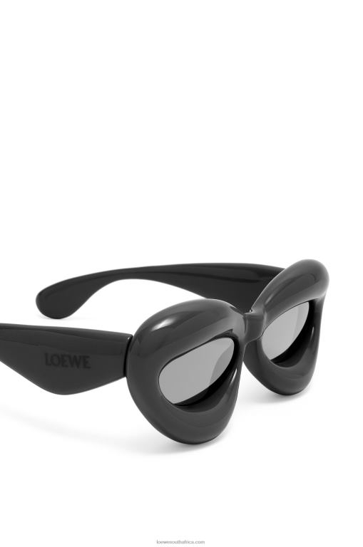 Loewe Women Inflated cateye sunglasses in nylon 206XF1423 Black
