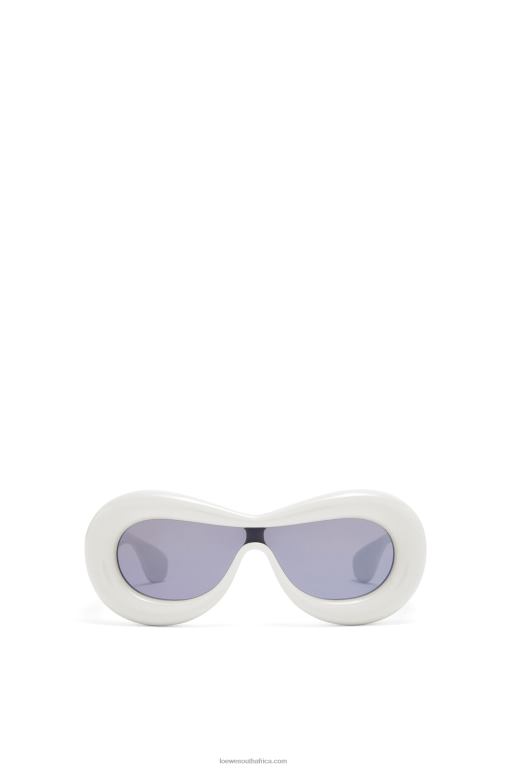 Loewe Women Inflated mask sunglasses in nylon 206XF1499 Grey