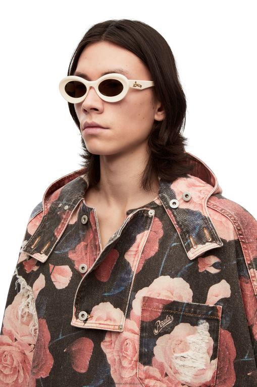 Loewe Women Loop sunglasses in acetate 206XF1454 Cream