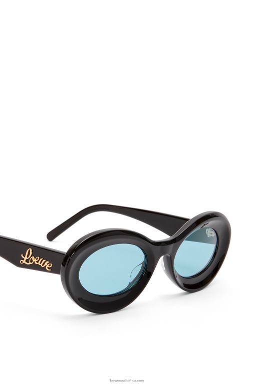 Loewe Women Loop sunglasses in acetate 206XF1457 Shiny Black