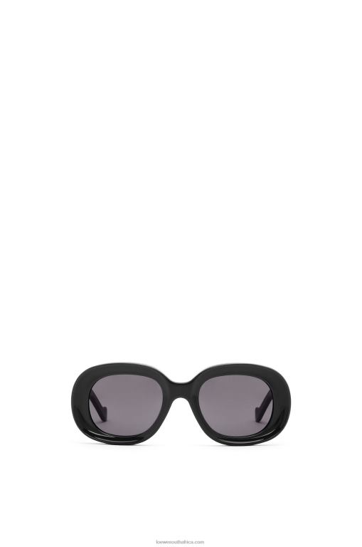 Loewe Women Oval sunglasses in acetate 206XF1482 Black