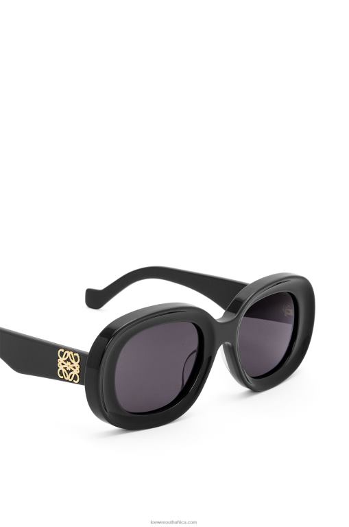 Loewe Women Oval sunglasses in acetate 206XF1482 Black